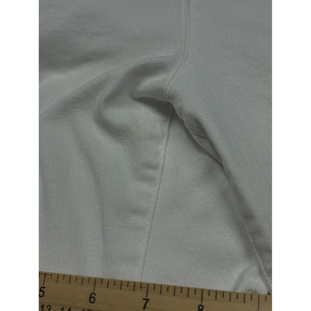 Talbots Ankle Pants Womens 12 White 5 Pocket Stretch Tapered Leg - Picture 4 of 13